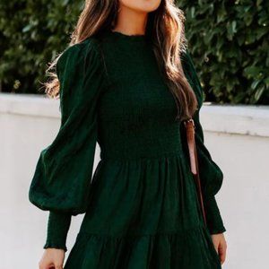 Long Sleeve Smocked Dress